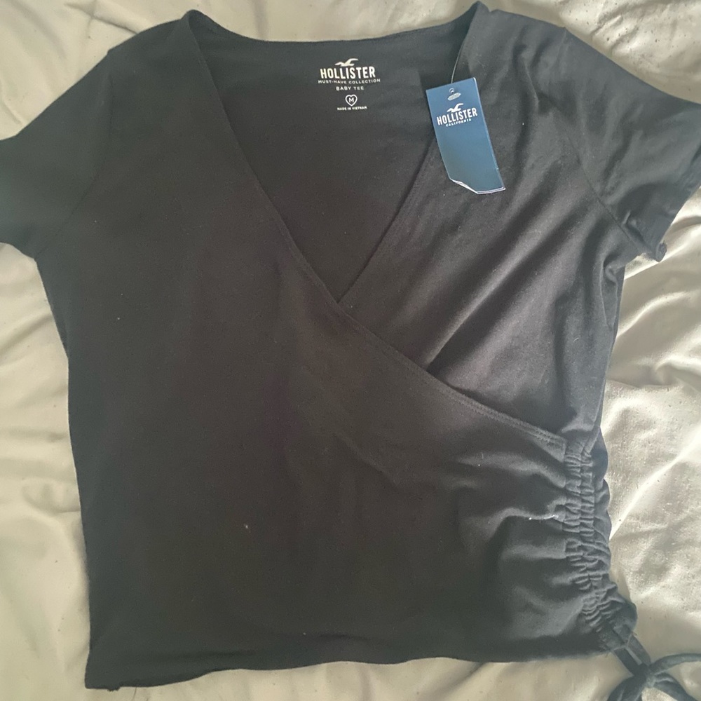 Hollister Wrap Crop V Neck